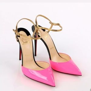 Christian Louboutin Rivierina 100 Shocking Pink